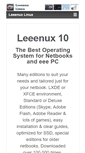 Mobile Screenshot of leeenux-linux.com