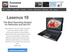 Tablet Screenshot of leeenux-linux.com